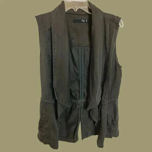 Max jeans tensel vest jacket sleeveles size M green army color